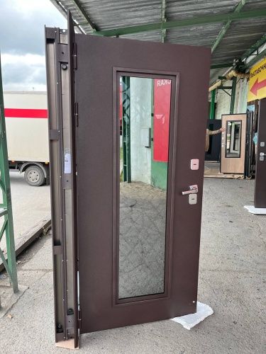 Дверь стальная Эталон Термо-СП10 Шоколад муар блеск фото 2