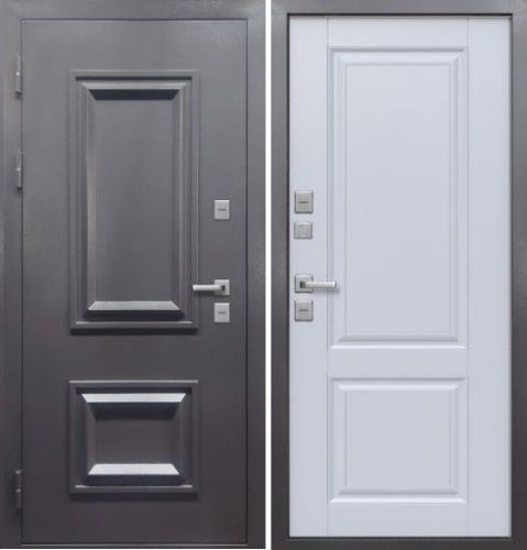 11см Протерма Багет Букле Антрацит - МДФ Велюр белый софт