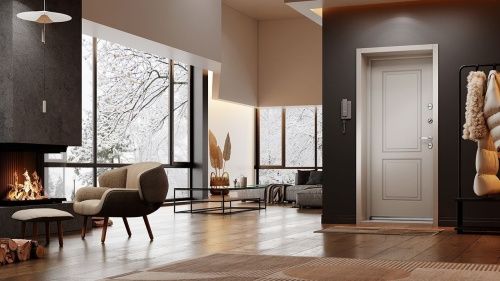 Входная дверь с термокомпозитом Snegir Arctic Колоре неро - Оскуро SA-L1 фото 2