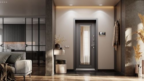 Входная дверь с термокомпозитом Snegir Arctic Колоре неро - Оскуро SA-L1 фото 3