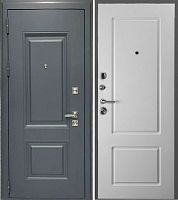 Входная дверь НОРД Серый муар - Белый матовый