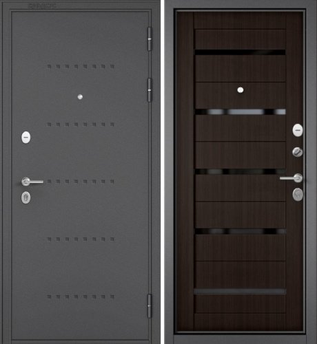 Мастино (Бульдорс) MASS 90/CR-3 (Букле графит R6-Ларче шоколад, Black, Чёрный лакобель)